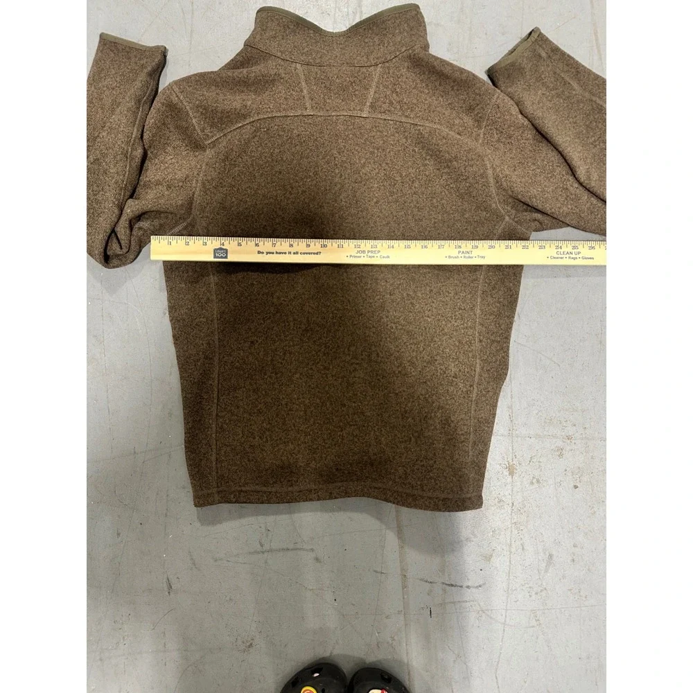 The North Face Mens Gordon Lyons Full Zip Fleece Jacket Brown Heather Large